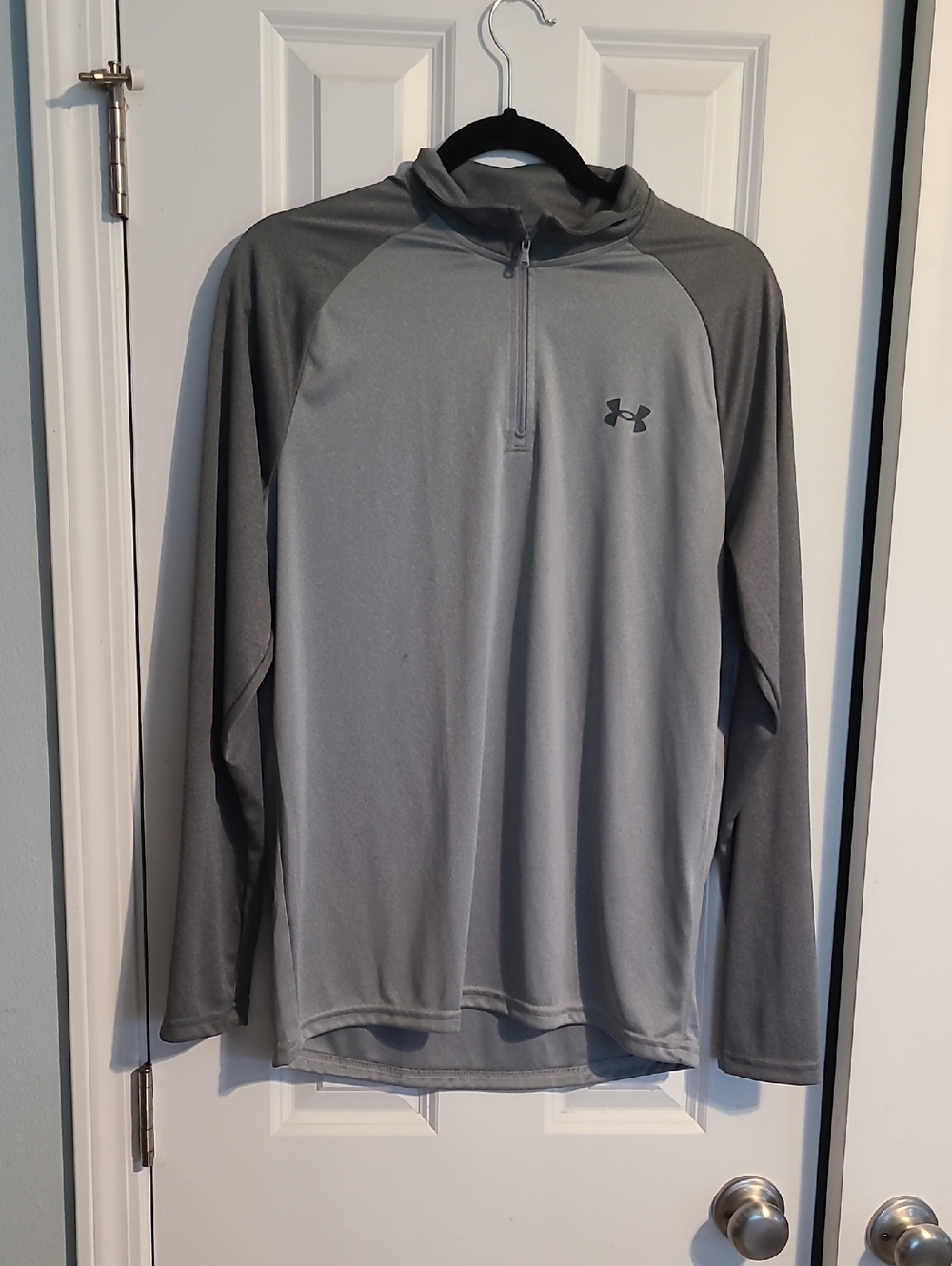 Under Armour Gray & Dark Gray 1/4 Zip Performance Shirt